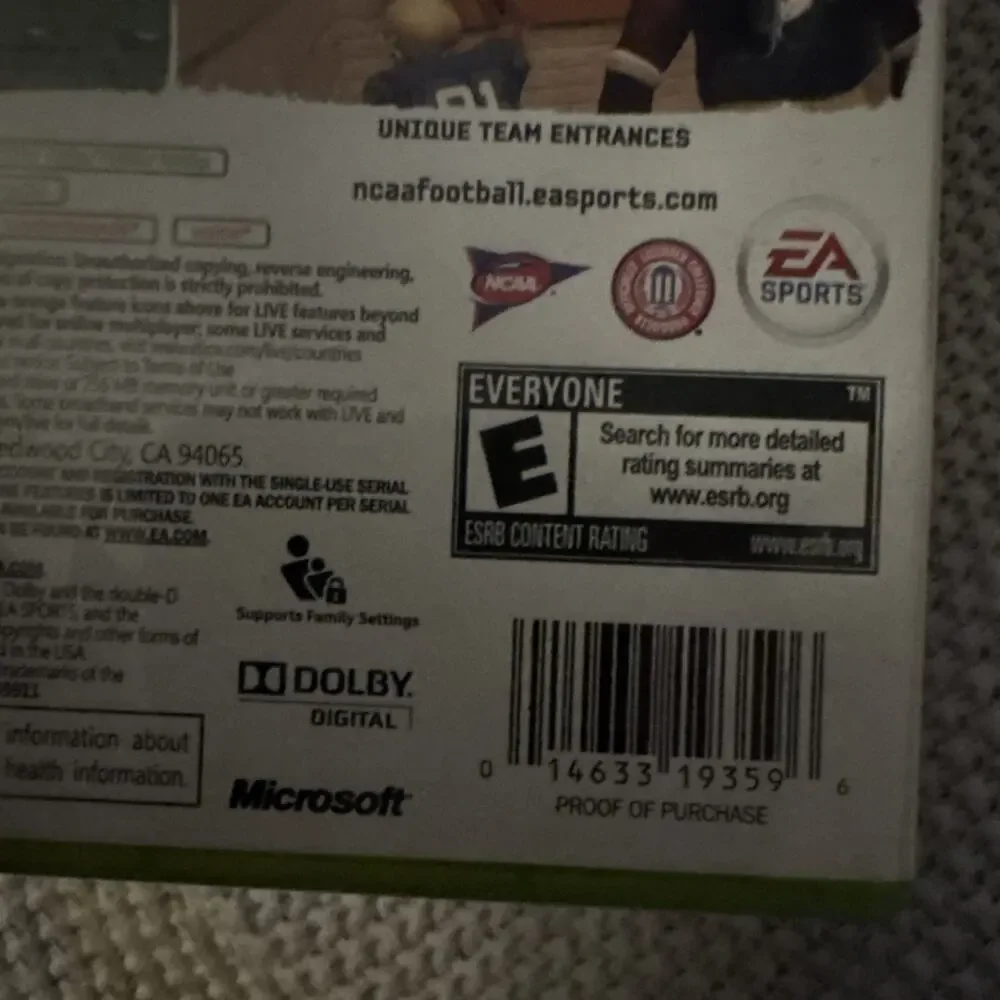 NCAA Football 11 (Xbox 360) CIB COMPLETE Tim Tebow